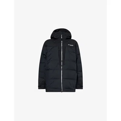 Columbia Sportwear Mens Black Glacier Ridge™ Down Waterproof Shell-down Ski Jacket In Blue