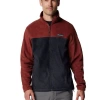 Columbia Steens Mountain 2.0 Jacket Mens Spice Black Fleece Full Zip App1808 In Burgundy