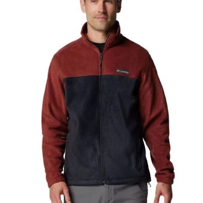 Columbia Steens Mountain 2.0 Jacket Mens Spice Black Fleece Full Zip App1808 In Burgundy