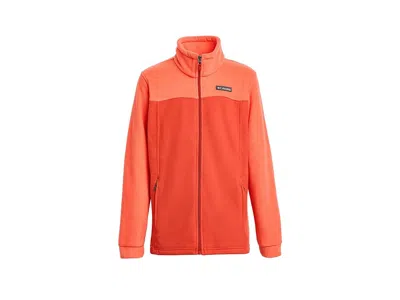 Columbia Steens Mountain Ii Fleece (little Kid/big Kid) Boy's Fleece Zing/super Sonic : Lg (14-16 Big Kids),  In Red