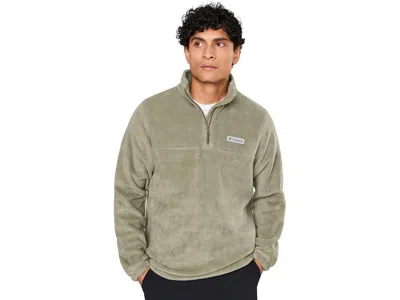 Columbia Steens Mountain Half Zip Stone Green In Animal Print