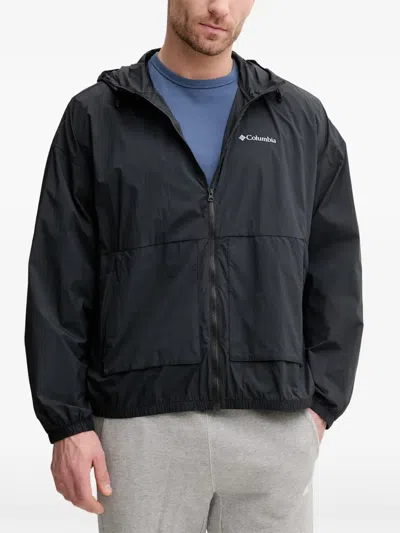Columbia Street Heights Logo-print Hooded Jacket In Black