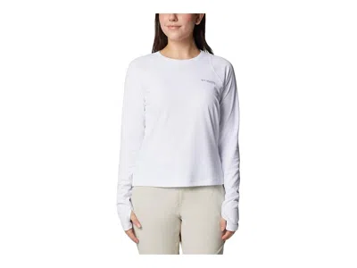 Columbia Summit Valley Long Sleeve Crewneck Tee In White