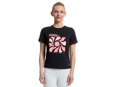 Columbia Sun Trektm Graphic Short Sleeve Iii In Black