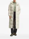 Columbia Superdry Hooded Puffer Jacket In Neutral