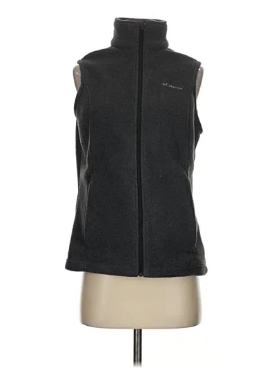 Pre-owned Columbia Sweater Vest In Black