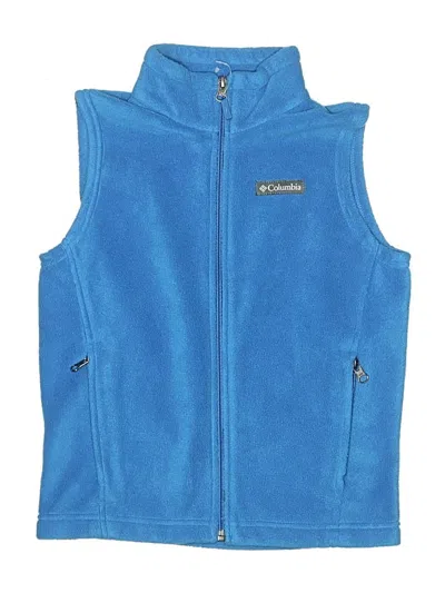 Pre-owned Columbia Kids' Sweater Vest In Blue