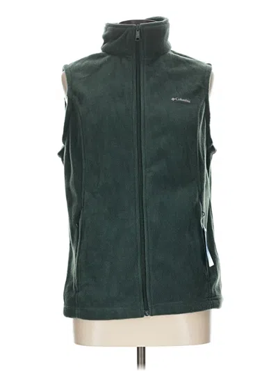 Pre-owned Columbia Sweater Vest In Green