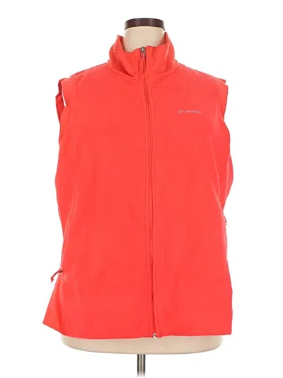 Pre-owned Columbia Sweater Vest In Orange
