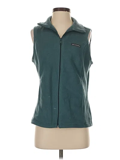 Pre-owned Columbia Sweater Vest In Teal