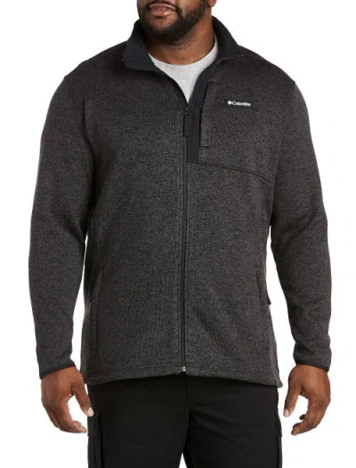 Columbia Sweater Weather Full-zip Fleece Jacket In Black Hthr