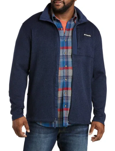 Columbia Sweater Weather Full-zip Fleece Jacket In Collegiate Nvy Htr