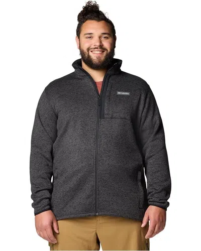 Columbia Sweater Weather Jacket Mens Tall Black Full Zip Mock Neck Jdm2117