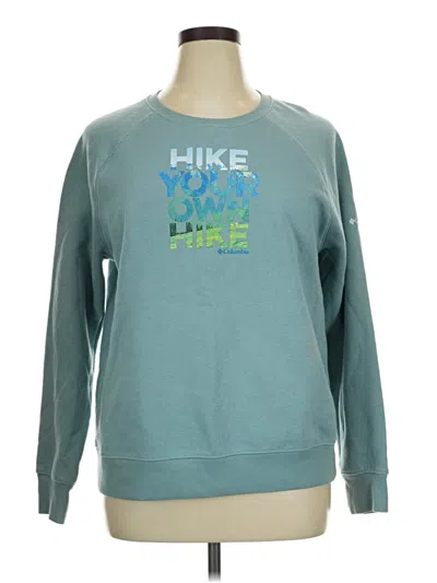 Pre-owned Columbia Sweatshirt In Blue