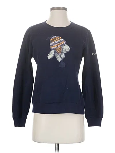 Pre-owned Columbia Sweatshirt In Blue