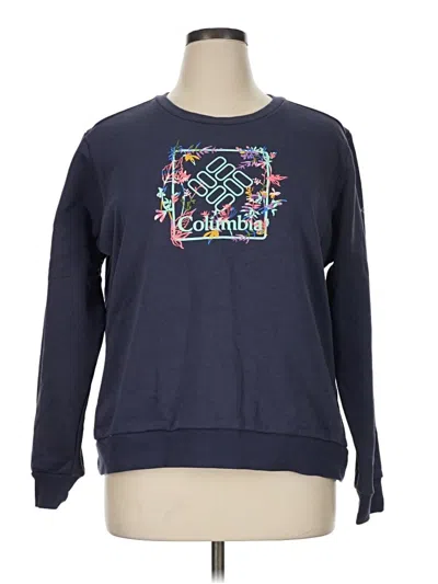 Pre-owned Columbia Sweatshirt In Blue