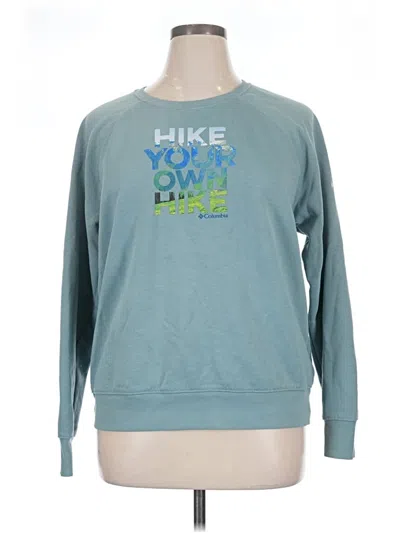 Pre-owned Columbia Sweatshirt In Blue