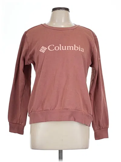 Pre-owned Columbia Sweatshirt In Brown