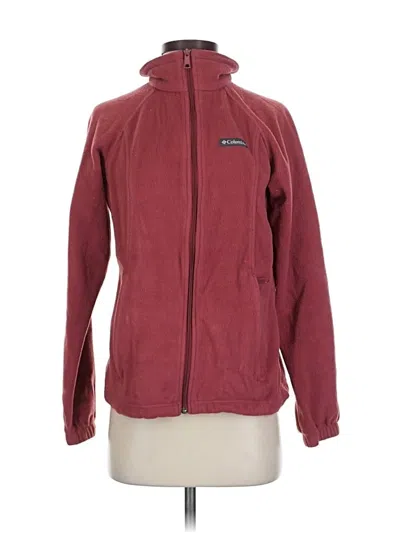 Pre-owned Columbia Sweatshirt In Burgundy