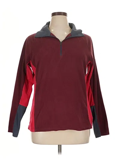 Pre-owned Columbia Sweatshirt In Burgundy