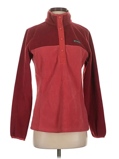 Pre-owned Columbia Sweatshirt In Burgundy