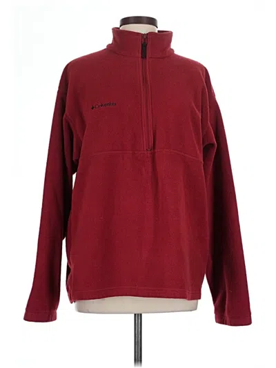 Pre-owned Columbia Sweatshirt In Burgundy