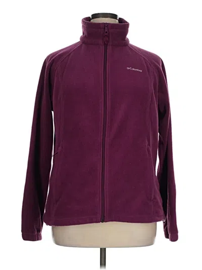 Pre-owned Columbia Sweatshirt In Burgundy
