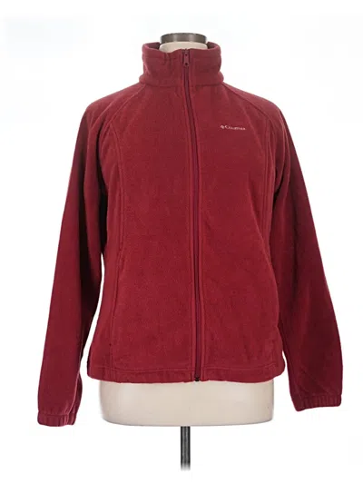 Pre-owned Columbia Sweatshirt In Burgundy