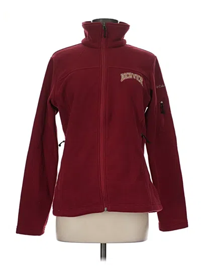 Pre-owned Columbia Sweatshirt In Burgundy