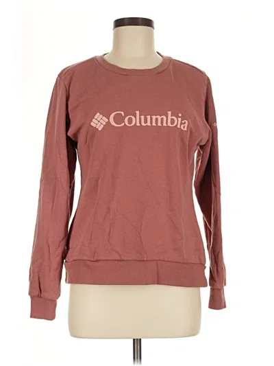 Pre-owned Columbia Sweatshirt In Burgundy