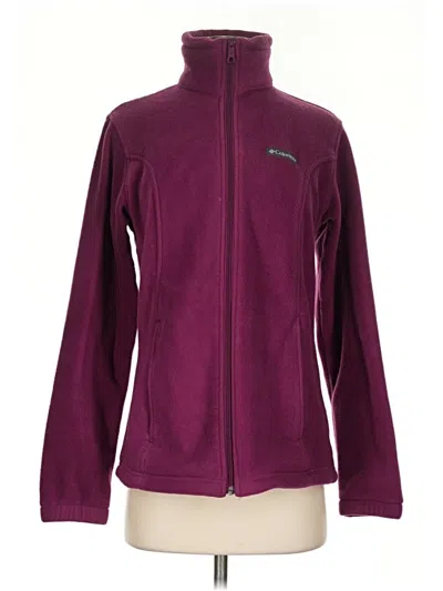 Pre-owned Columbia Sweatshirt In Burgundy