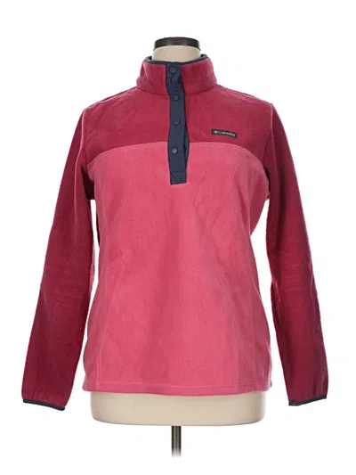 Pre-owned Columbia Sweatshirt In Burgundy