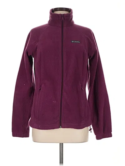 Pre-owned Columbia Sweatshirt In Burgundy