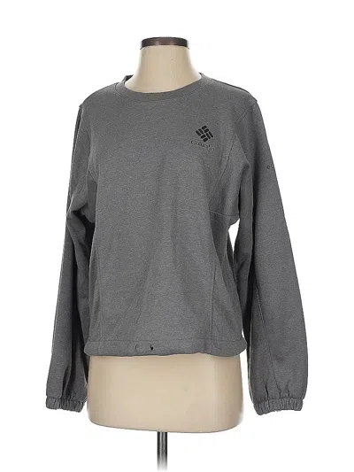 Pre-owned Columbia Sweatshirt In Gray