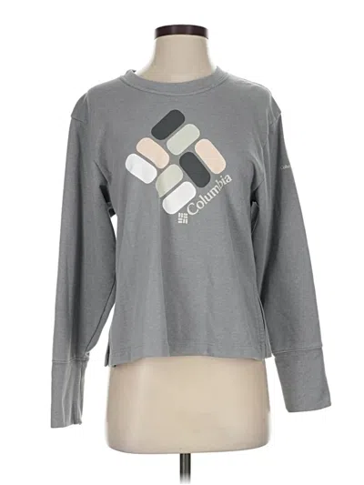 Pre-owned Columbia Sweatshirt In Gray
