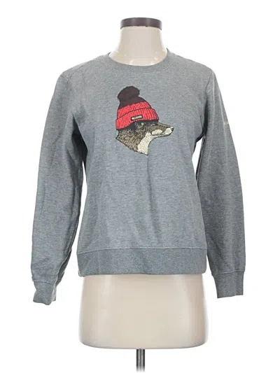 Pre-owned Columbia Sweatshirt In Gray