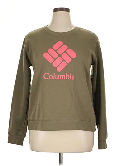 Pre-owned Columbia Sweatshirt In Green