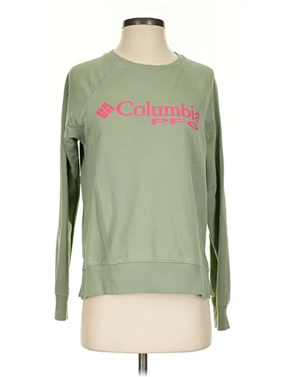 Pre-owned Columbia Sweatshirt In Green