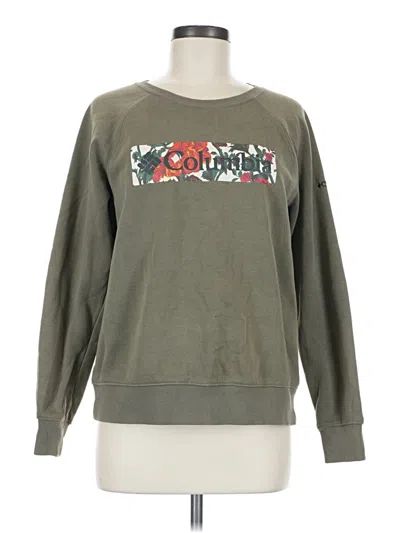 Pre-owned Columbia Sweatshirt In Green