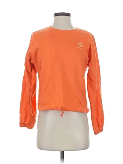 Pre-owned Columbia Sweatshirt In Orange