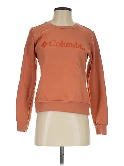 Pre-owned Columbia Sweatshirt In Orange