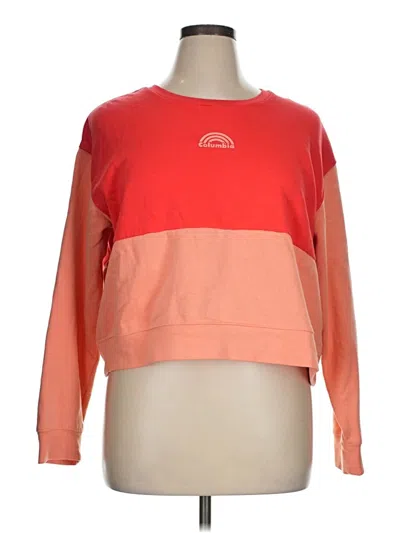 Pre-owned Columbia Sweatshirt In Orange