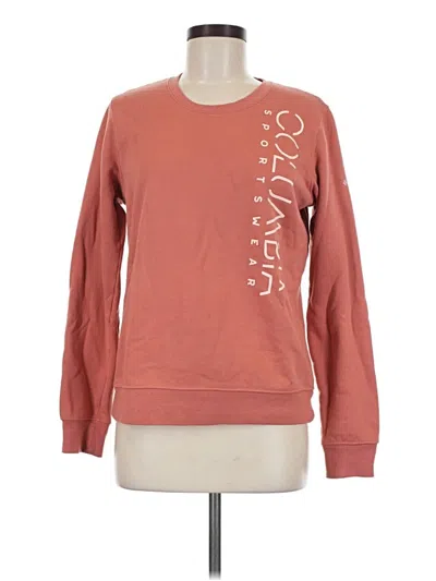 Pre-owned Columbia Sweatshirt In Orange