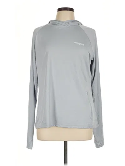 Pre-owned Columbia Sweatshirt In Silver