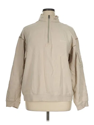 Pre-owned Columbia Sweatshirt In Tan