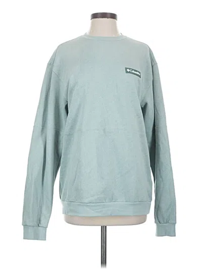 Pre-owned Columbia Sweatshirt In Teal