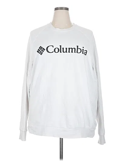 Pre-owned Columbia Sweatshirt In White