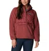 Columbia Sweet View Hoodie Women's Burgundy Fleece Long Sleeve Ddr1474 In Brown