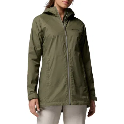 Columbia Switchback Ii Lined Long Jacket In Green