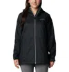 Columbia Switchback Lined Rain Jacket Women Black Waterproof Full Zip Fts1597 In Black